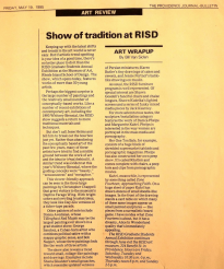 Show of Tradition at RISD by Bill Van Siclen