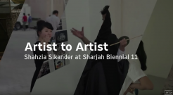 Shahzia Sikander at Sharjah Biennial 11 | Art21 "Artist to Artist"