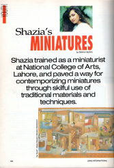Shahzia's Miniatures by Salima Hashmi
